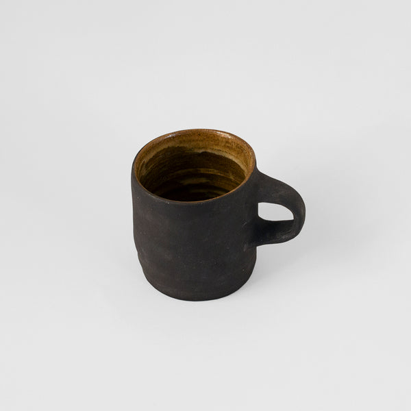 Ceramic handmade mug black