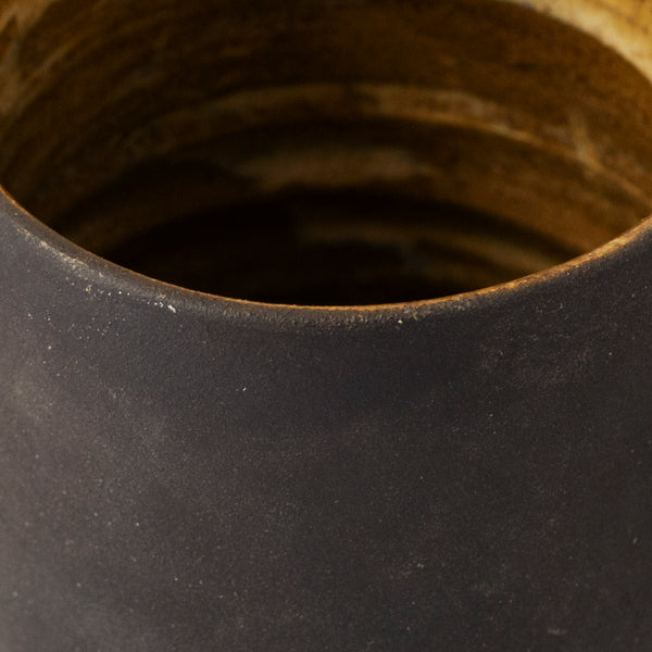 Ceramic handmade mug black