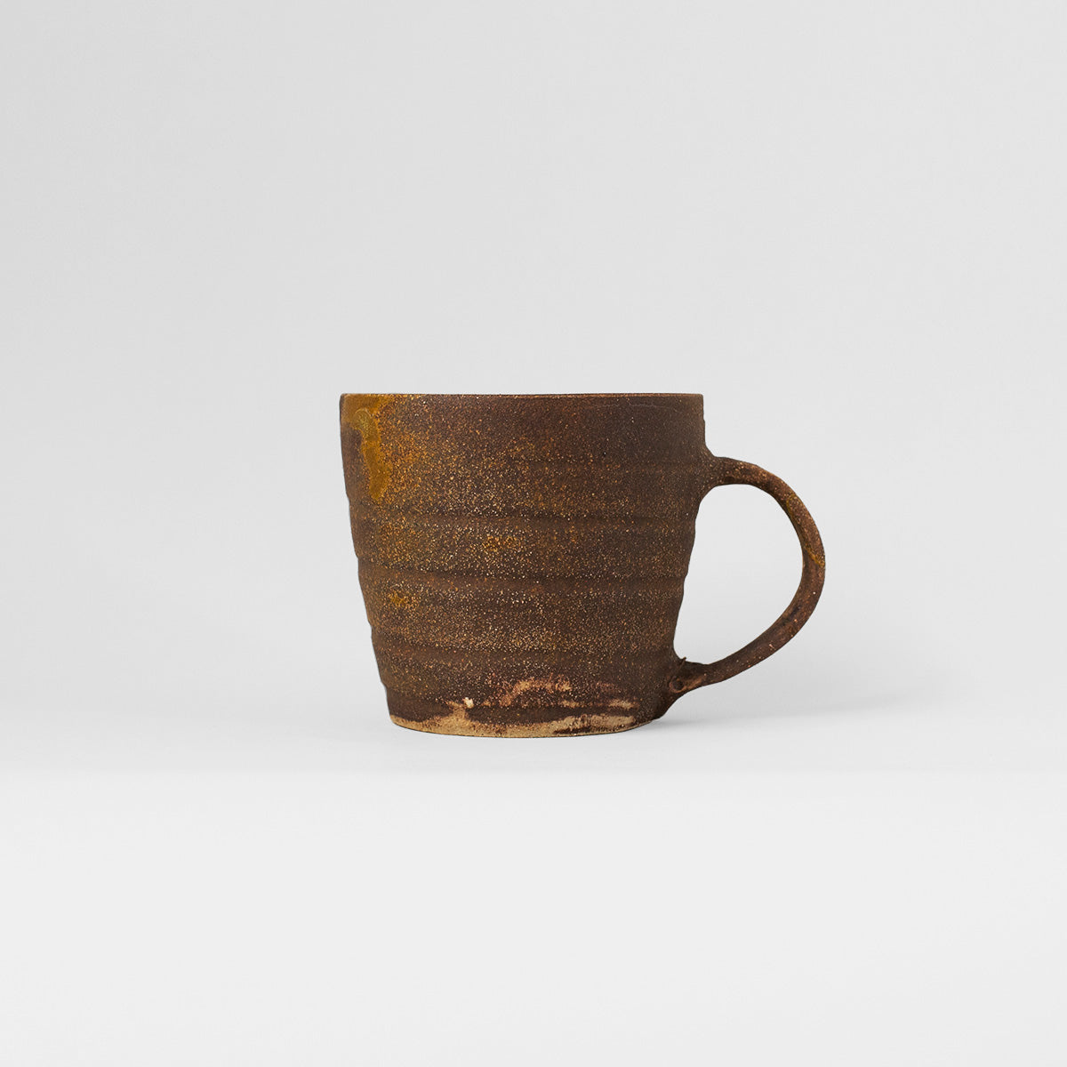 Ceramic handmade mug brown