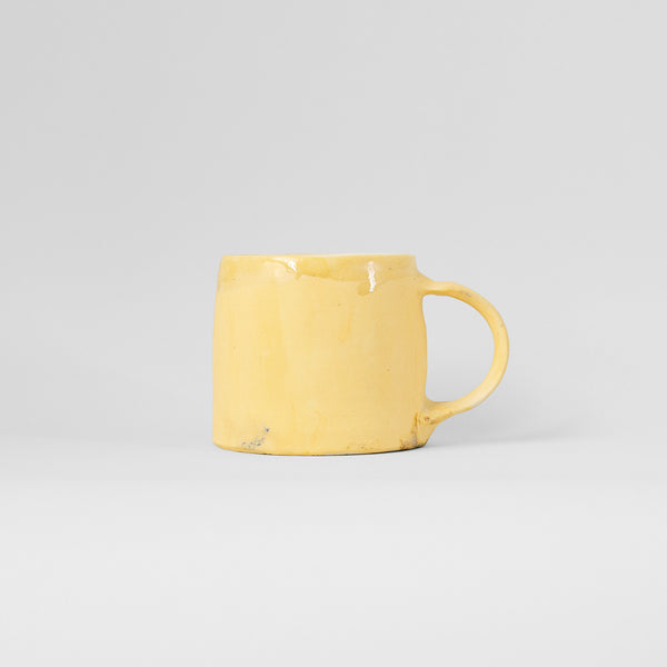 Ceramic handmade mug yellow