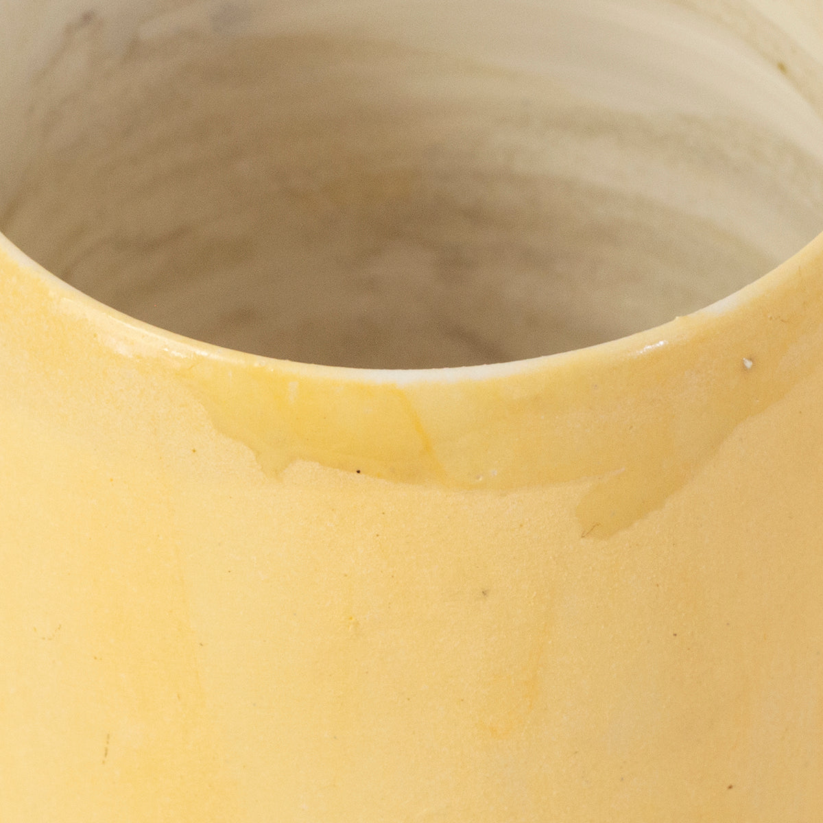 Ceramic handmade mug yellow